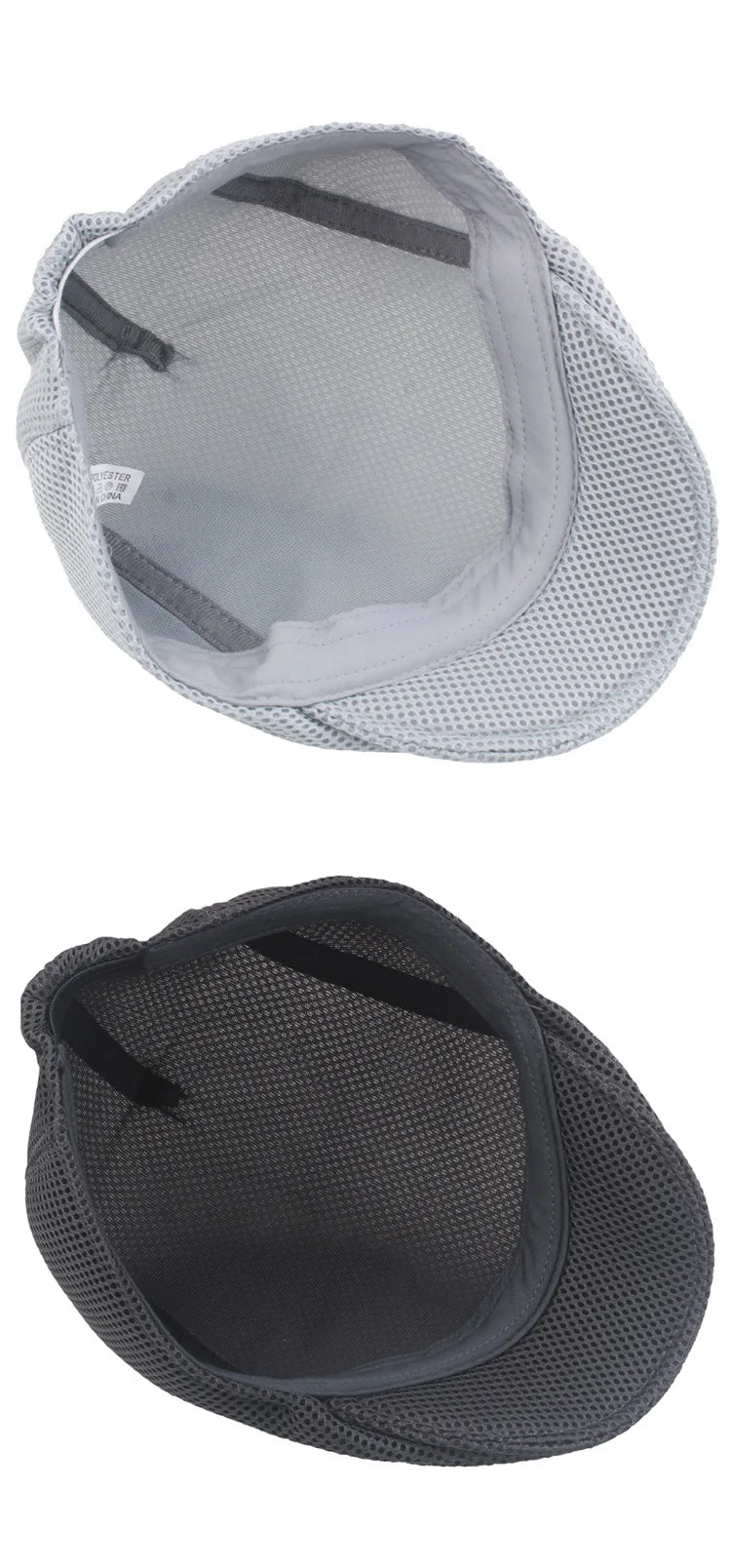 Men Women Hat Adjustable Newsboy Beret Ivy Cap Cabbie Flat Caps  Breathable Mesh Summer