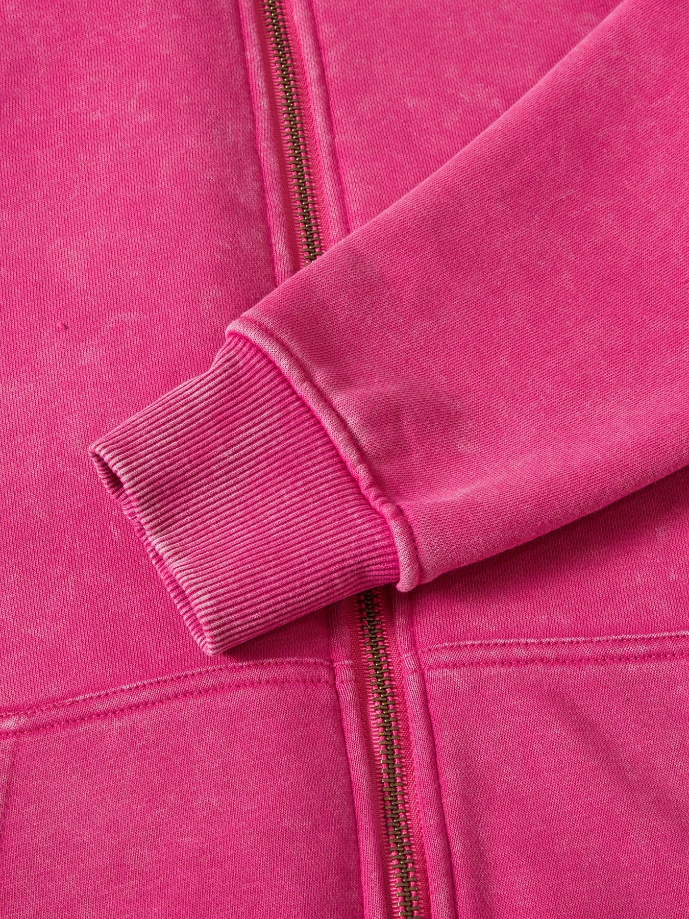 Autumn  Solid Color 100% Cotton Women Washed Hoodie Sport Casual Zipper Hoody Y2K Jogging Streetwear Harajuku Soft Hoodies
