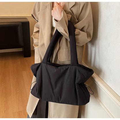 Fashion Winter Women Shoulder Bag Large Simple Shopping Commuting Bag Simple and Practical Textured Casual Versatile Tote Bag