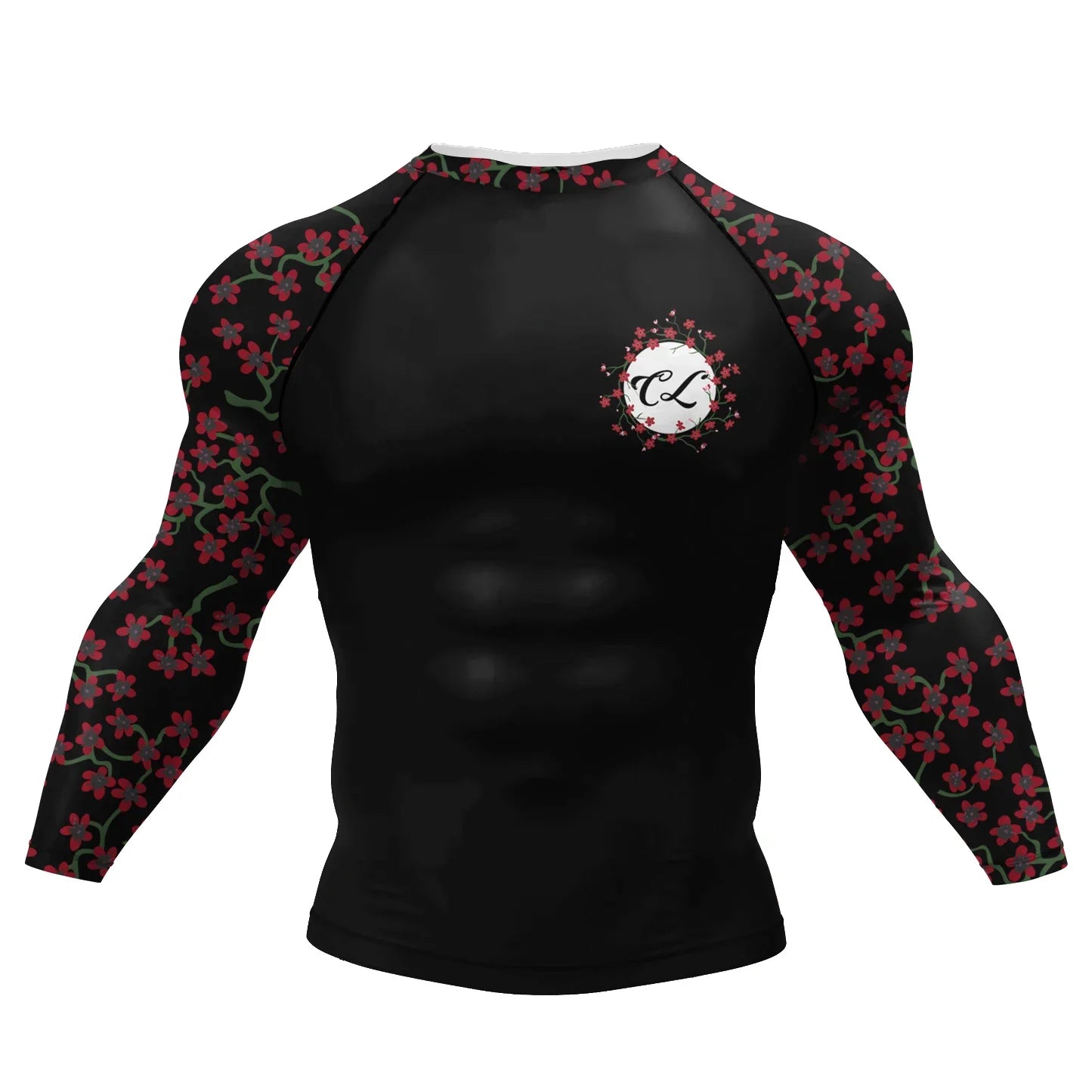 Polyester Sublimation High Elastic Bjj Rash Guard No Gi MMA  Jiu Jitsu Fighting Grappling Compression Shirt OEM Gym Fitness Tops