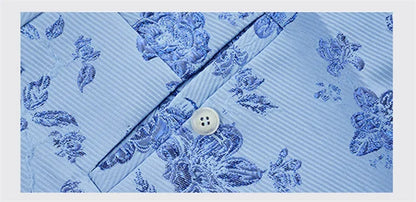 New Men Luxury Jacquard Suit Pants Fashion Wedding Party Groom Dress Trouser
