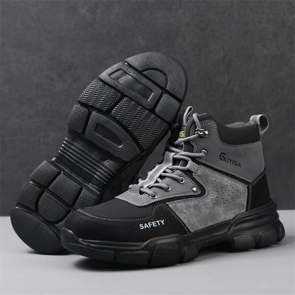 security boots for men work safety sneakers high quality Work shoes with steel toe anti slip anti puncture indestructible shoes