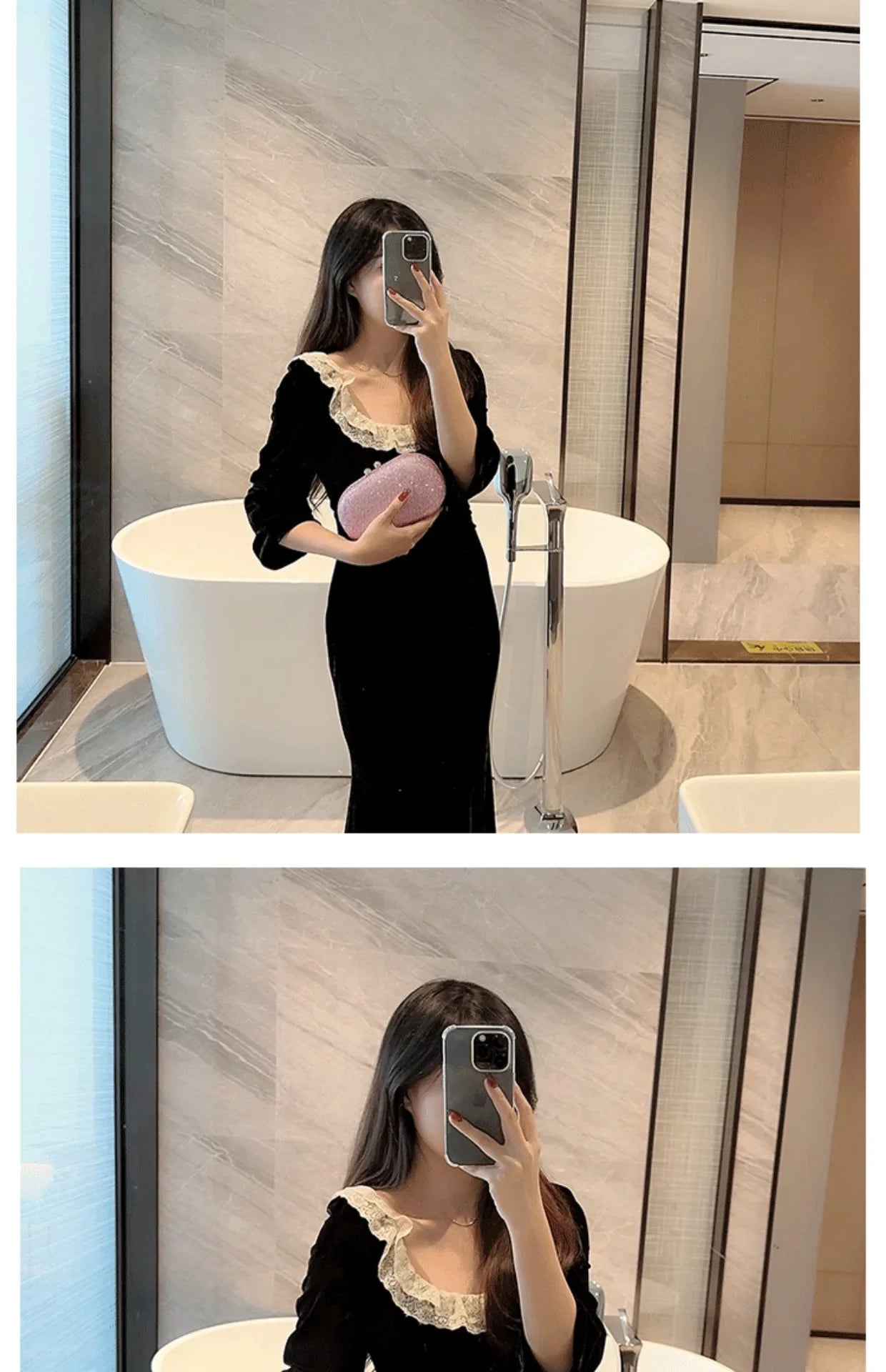 Fashionable Diamond Encrusted Evening Clutch Women's Handbag Luxury Oval Shape Ball Gown Purse Korean Style Hard  Handbag