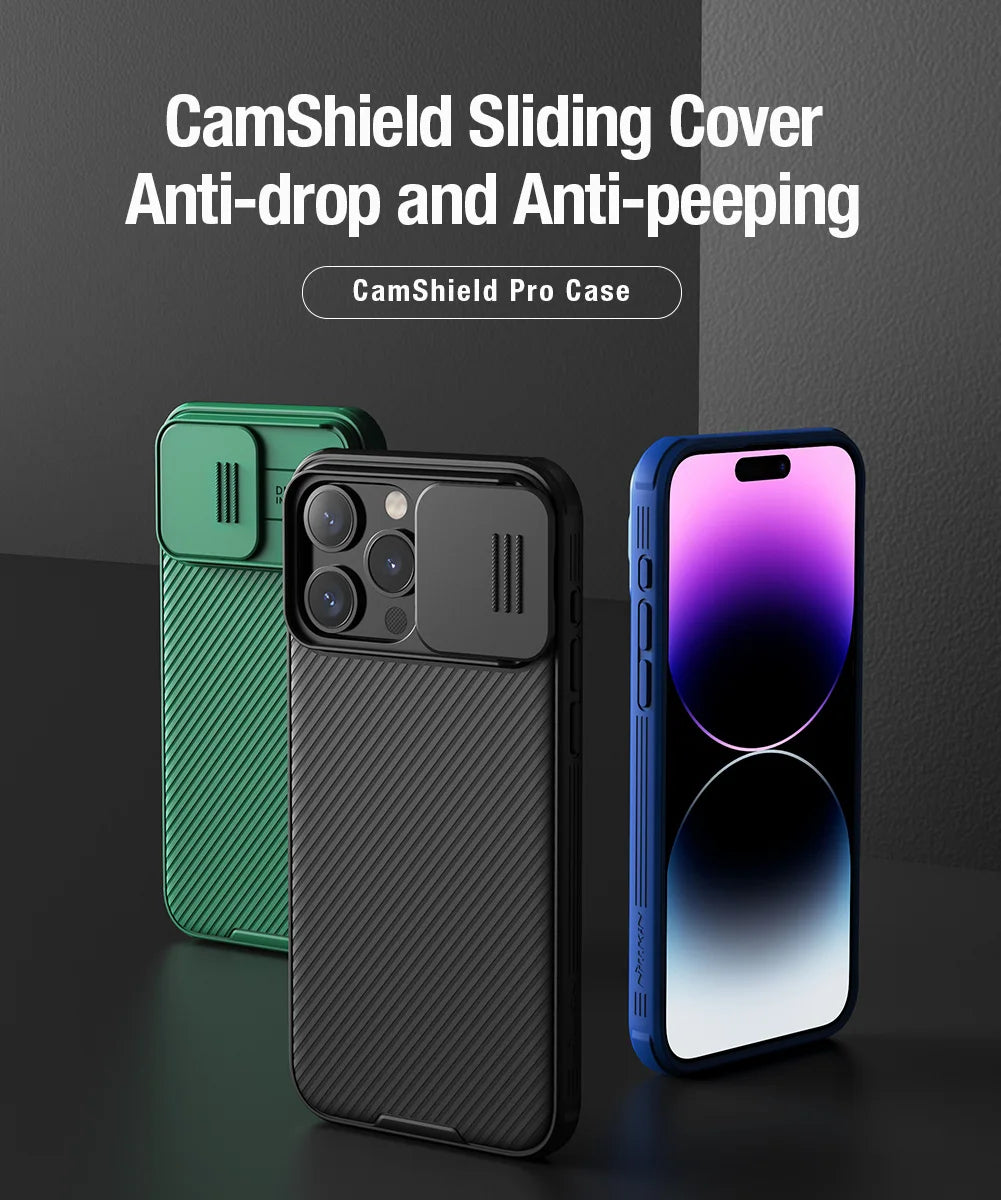 For iPhone 17 Pro Max 16 Pro Max 15 Pro 14 Series with Slide Camera Protector phone Cover  for iPhone 16 Pro 15 Plus