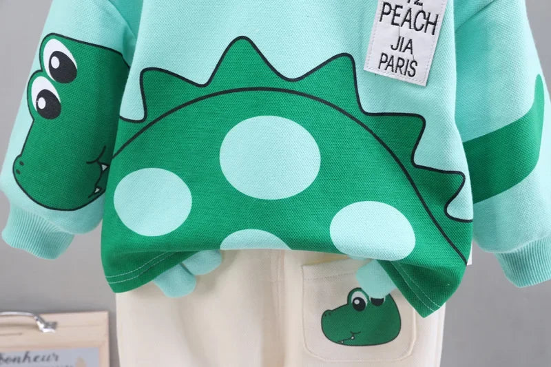 New Autumn Baby Girl Clothes Children Boys Cartoon T-Shirt Pants 2Pcs/Sets Toddler Casual Costume Infant Outfits Kids Tracksuits