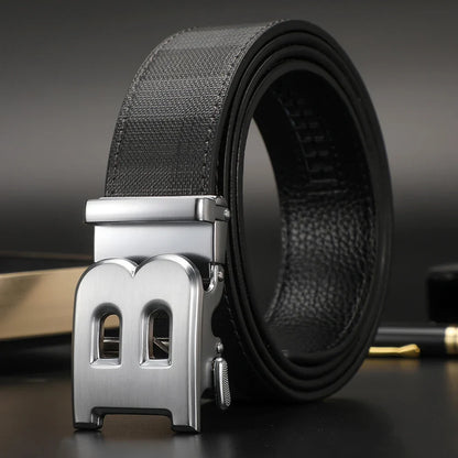 2026 New business Men Belt Genuine Leather Belt Strap Famous Brand Luxury Automatic B Male Belts for men Canvas belt jeans