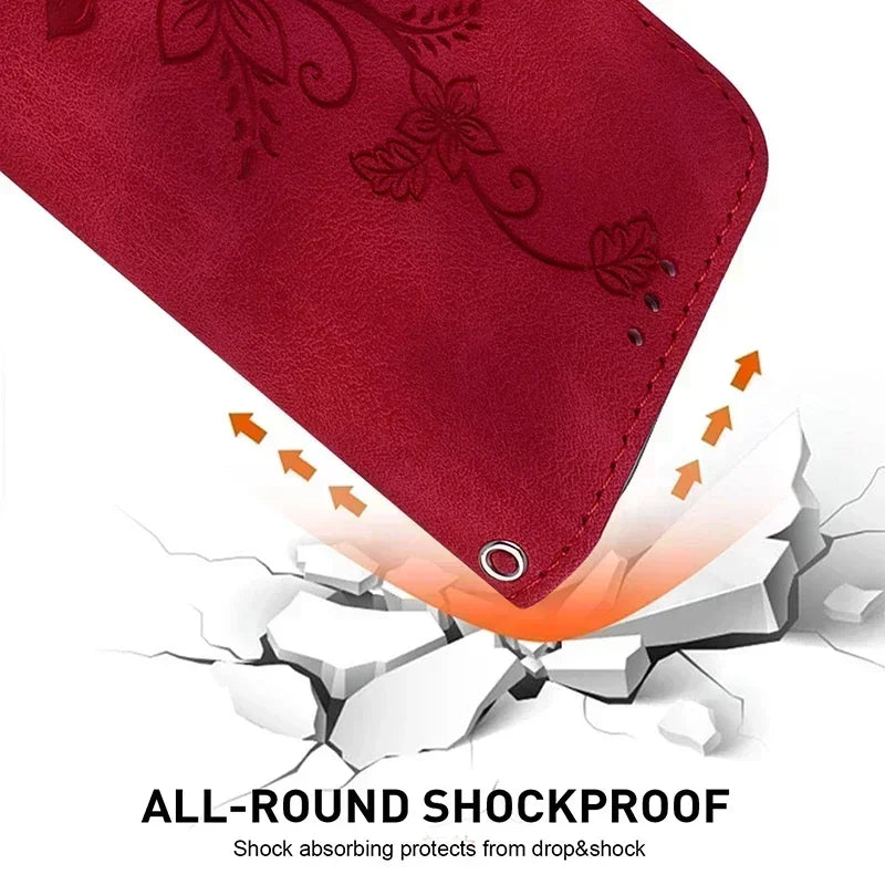 Leather Phone Case For iphone 15 14 13 12 11 Pro Max XS XR 7 6 6 6s Plus SE SE3 se4 2024 Wallet Lanyard Cover