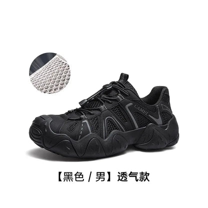 Hiking Shoes Breathable Mesh Casual Sports Shoes for Men Trekking Shoes Anti-slip and Shock Absorption 2025 New