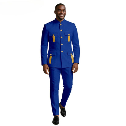New Men's Suit 2-piece Business Formal Blazer Double-breasted Design Groom Tuxedo for Wedding XS-6XL Outfit