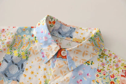 New Children Summer Fashion Baby Boy Clothes Suits Kids Infant Personalized Floral Shirt Shorts 2pcs/Set Toddler Casual Costume