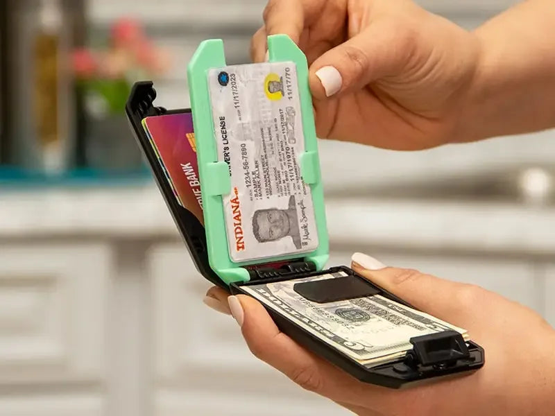 ANTI RFID Blocking Wallet for Men with Removable Money Clip Small Secure and Crush Resistant ID Credit Card Holder Case Purse