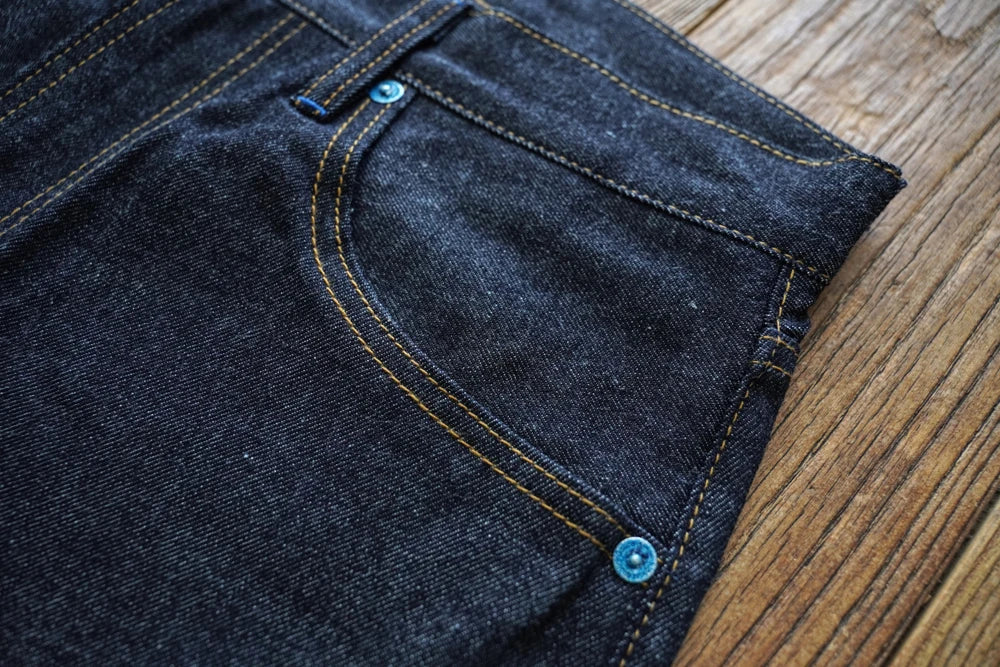 SZ6601-10OZ Men Jeans Selvedge Sanforized Denim Jeans Summer Indigo Jeans for Man Regular Fit Straight Leg 10 Oz
