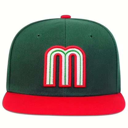 Unisex M Letter Embroidery Hip-hop Hats Outdoor Adjustable Casual Baseball Caps Sunscreen Hat