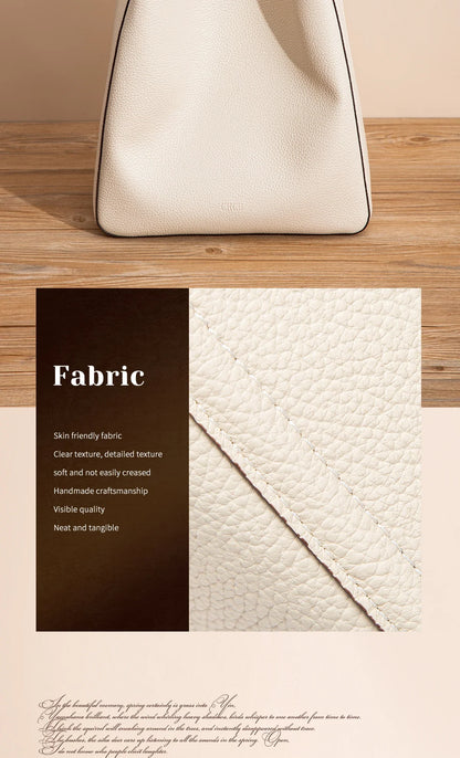 Women's Business Commuter Shoulder Bag Women's Tote Bag Autumn High Quality Simple Beige Texture