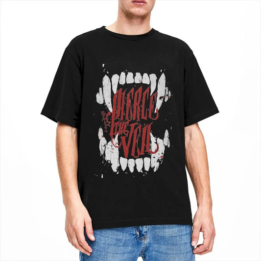 Band Pierce The Veil T Shirts Streetwear Versatile Cotton Short Sleeve Graphic Men Women Stylish Harajuku Vintage Unisex Tops