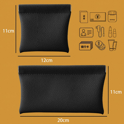Sac de rangement en cuir PU pour portefeuille long, passeport, permis de conduire, porte-documents, câble de données, trousse à maquillage pour femmes et hommes