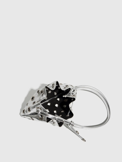 Hollow Rivet Designer Shoulder Bag Designer Luxury Bags Women 2025 Drawstring Bucket Bags High Quality Handbags Mini Purses Chic