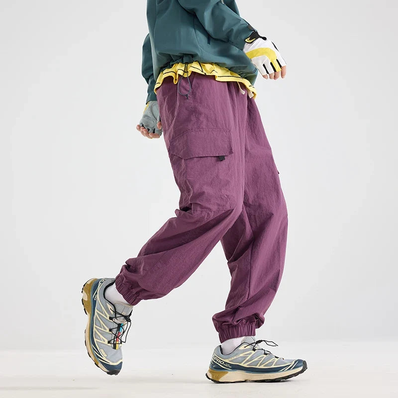 Men's Water-repellent Hiking Cargo Pants Breathable  Fashion Cargo Pants Autumn Trousers Fishing Camping Pants Male