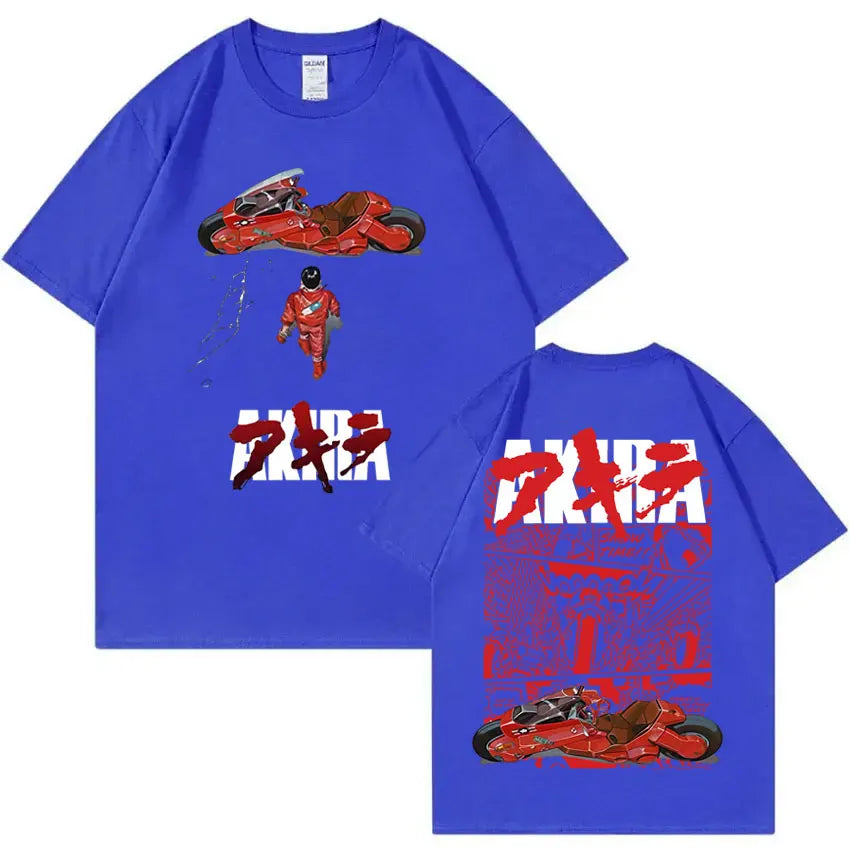 Japanese Science Fiction Cartoon Movie Anime Akira Shotaro Kaneda Graphic T Shirts Men Women Hip Hop Vintage Oversized T-shirts