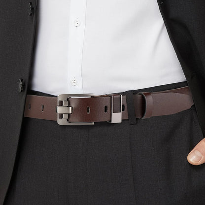Luxury Men's Belt New Large Plus Size 100-130cm Retro Needle Buckle High Quality