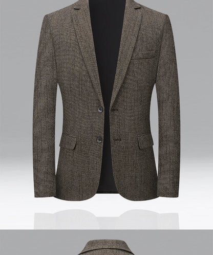 Brand Spring Autumn Forml Blazers for Men Slim Fit Two Button Fly Mens Suits Luxury Designer Wedding Coat Over Size