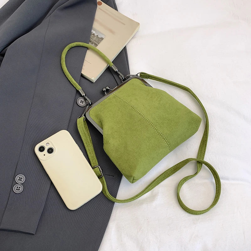 Women's Retro Frosted Splice Handbag Large Leisure Travel Trip Shopping Work Commuting Crossbody Shoulder Bag Elegant Clutch Bag