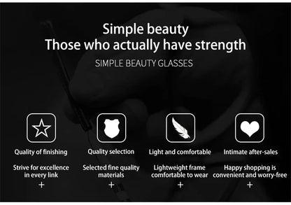 Pure Titanium Business Men's Half-rim Reading Glasses Men Fashion Simple Design Anti-blue Light Prescription Glasses 1052