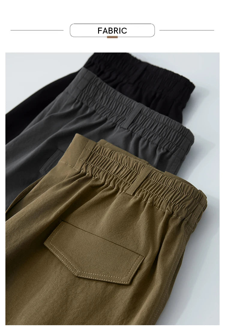 Minimalist Women Clothing Skirt 2025 Autumn New Casual Loose Multi-pocket Drawstring Elastic Waist Long Skirt 12522020