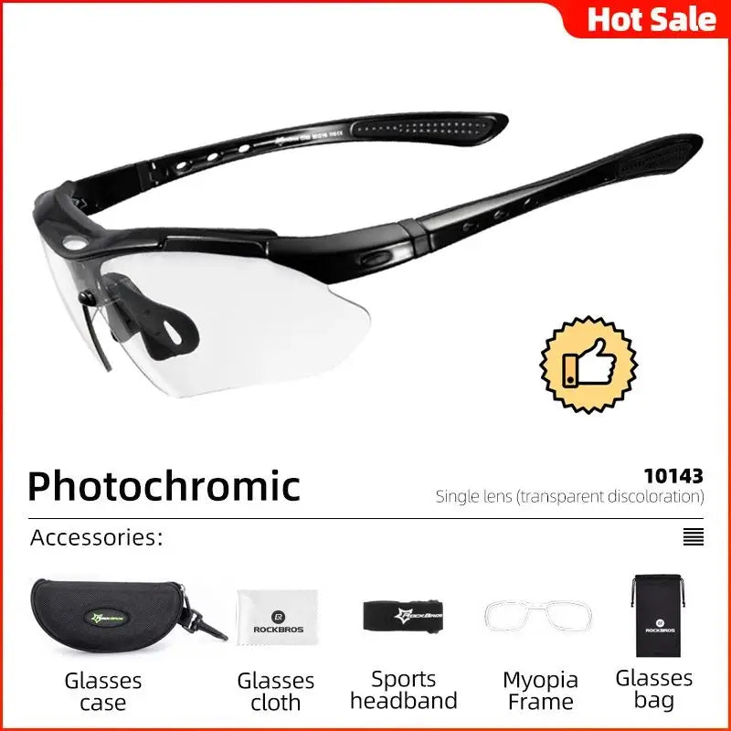 Cycling Glasses Photochromic Bicycle Sports Sunglasses Men Women UV400 MTB Road Bike Goggles Ultralight Outdoor Eyewear