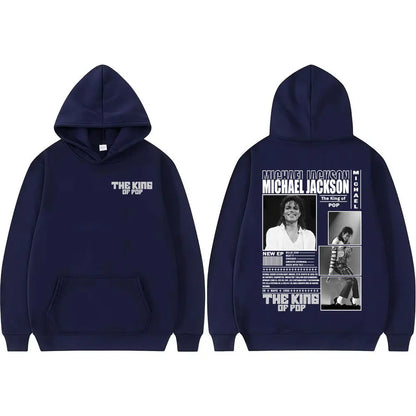 King of Pop Michael Jackson Bad Era Hoodies Men Women Fashion Hip Hop High Street Sweatshirt Fleece Casual Long Sleeve Pullovers
