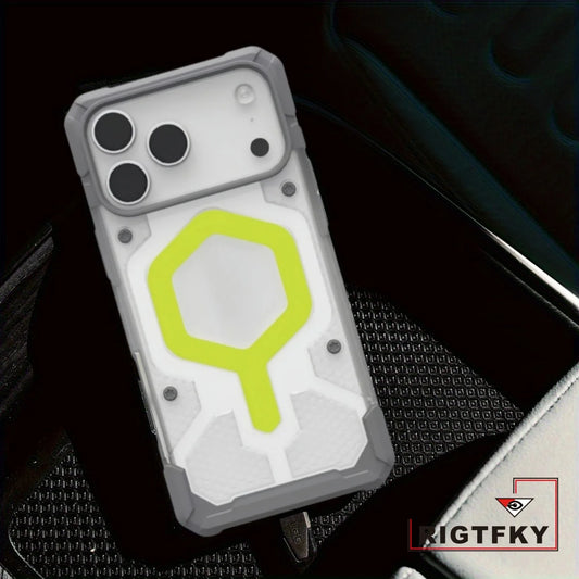 Luxury Heavy Duty Armor Shock Phone Case For Iphone 17 Pro Max Air 16 15  Plus 14 13 12 Pro for MagSafe Rugged Protective Cover