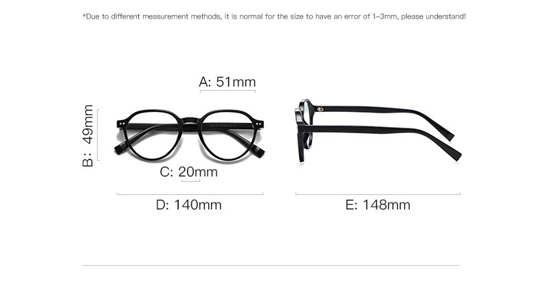 Retro TR Anti Blue Light Blocking Reading Glasses Women Computer Optics Eyeglasses Prescription Glasses Men PFD2094