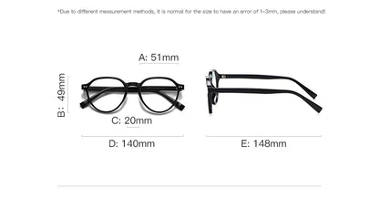 Retro TR Anti Blue Light Blocking Reading Glasses Women Computer Optics Eyeglasses Prescription Glasses Men PFD2094