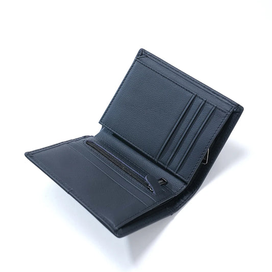 Portefeuille homme porte-monnaie RFID antivol en cuir véritable portefeuilles courts homme femme porte-cartes