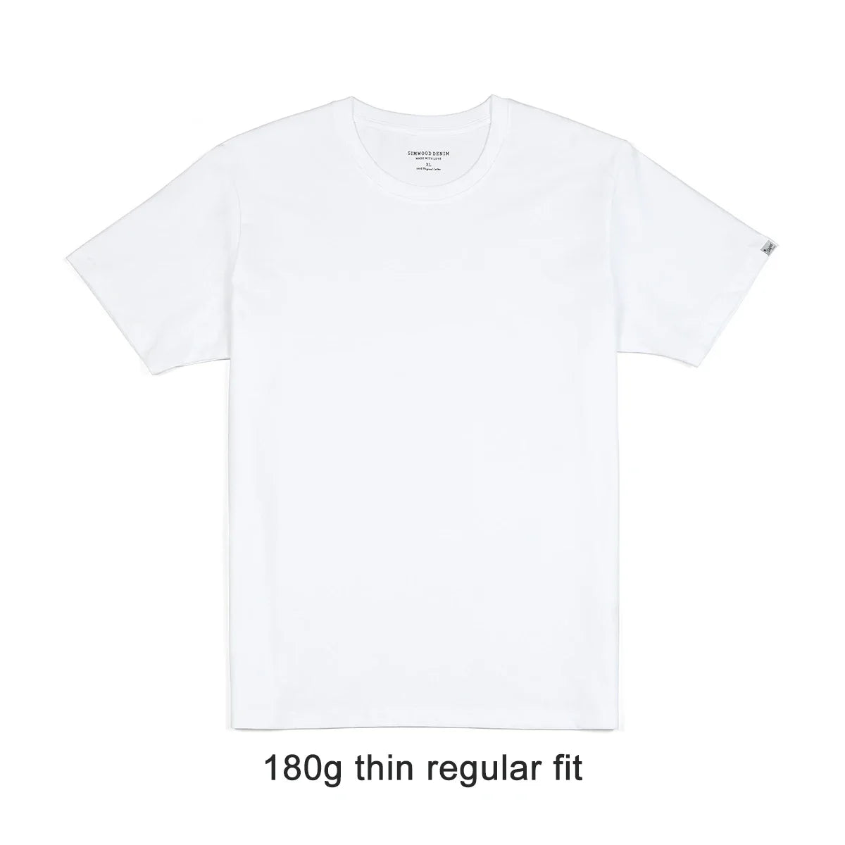 2026 Summer New 180gsm 100% Cotton White Solid T Shirt Men Causal O-neck Basic T-shirt Women High Quality Tops