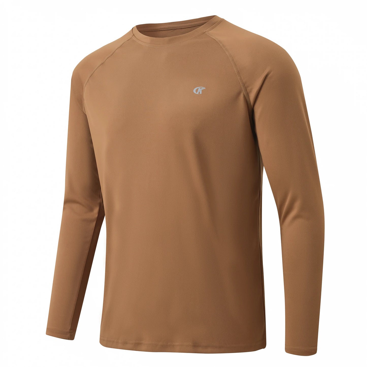 Men UPF 50+ Long Sleeve T-Shirt, Rash Guard Breathable Tops, Pullover Shirt for Sport Fishing Hiking Running Beach Surfing