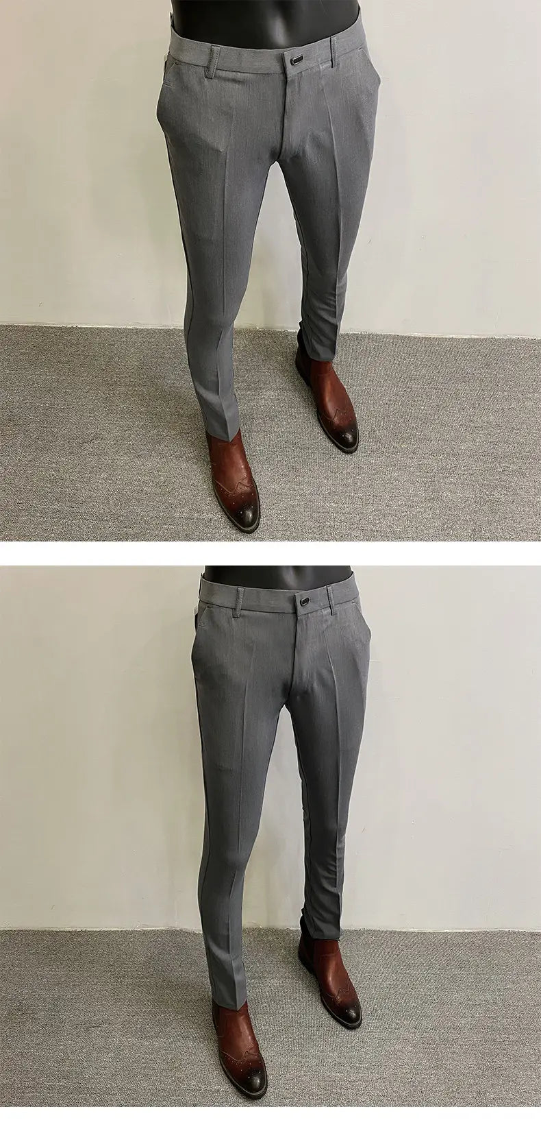 Men Suit Pants Dress Pantalone Hombre Stretch Slim Formal Trousers Calça Masculina Solid Color Casual Pants Fashion Men Clothing