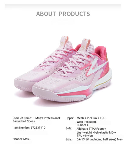 BIG3 6.0 Men Basketball Sport Shoes Impact Protection Durable Wear-Resistant Agile Outdoor Indoor Sneakers 672531110