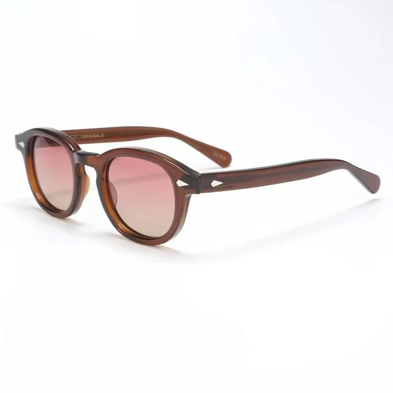 Authentic Johnny Depp LEMTOSH UV400 Driving Anti-Glare Men Women Sun Glasses Popular Square Acetate Frames Male Couple Eyewear