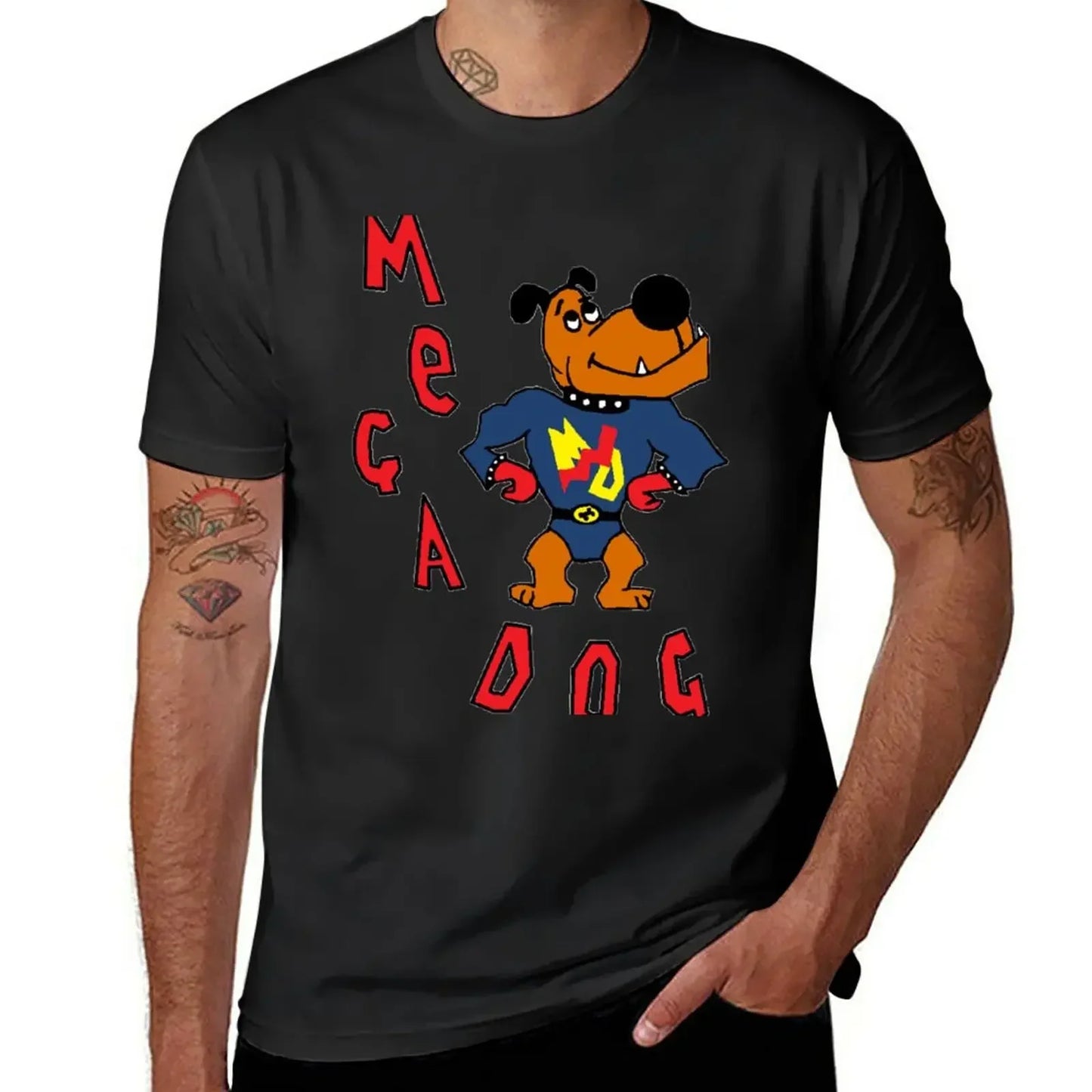 T shirt vintage t shirt mens t shirt graphic New Skins UK - Sid Jenkins Mega Dog Design T-Shirt  men clothing harajuku
