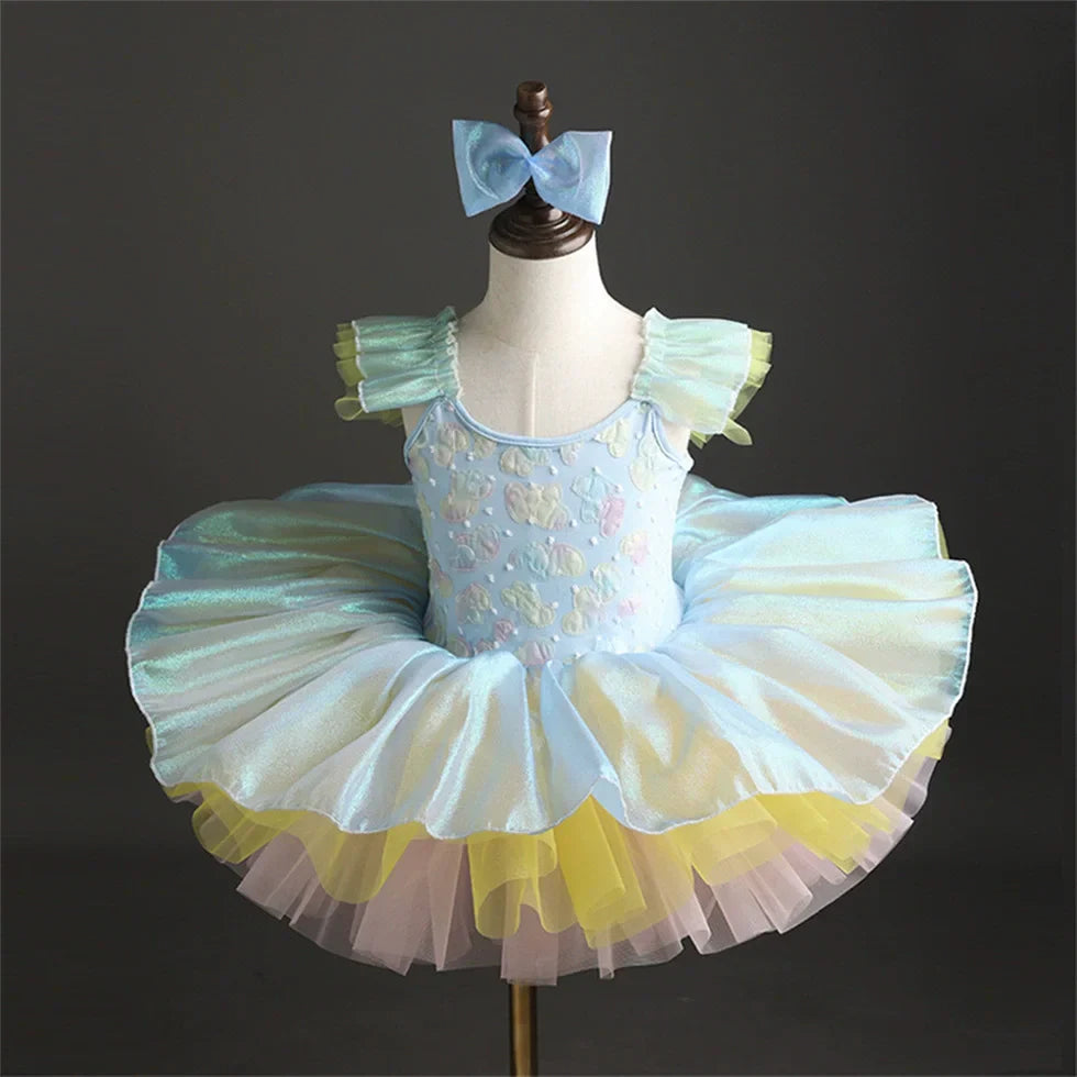 Children's Day Dance Dress Girl Ballet Princess Summer Dresses Girls Ballet Sequins Outfit Kids Clothes Vestidos Birthday Gift