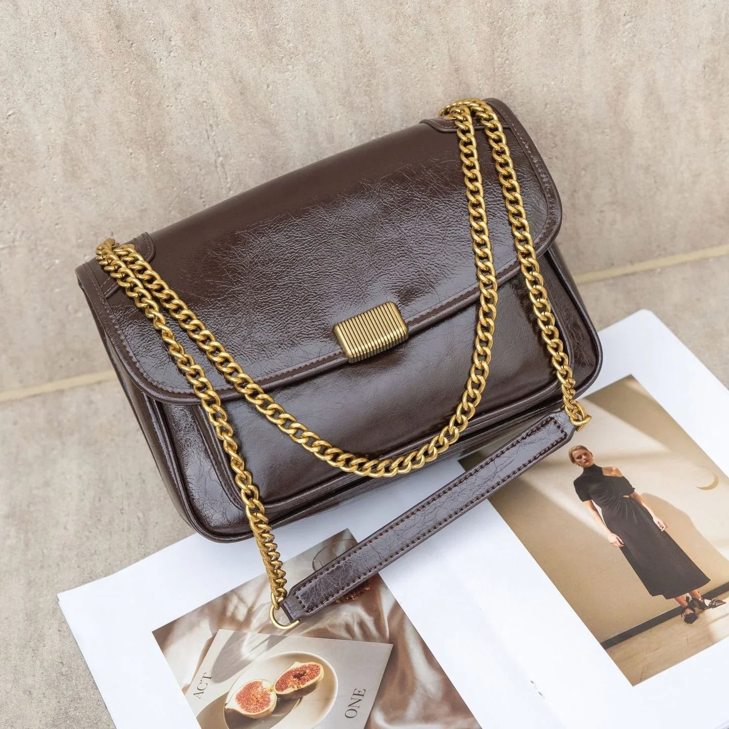 Luxury handbags female crossbody bags Tofu small square shoulder bag women bags new fashion 2025 genuine cowhide leather satchel