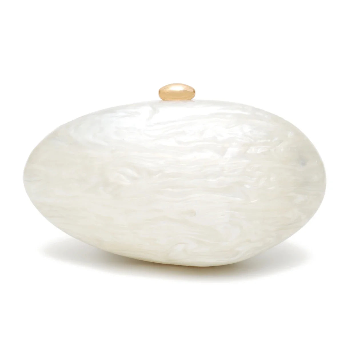 Fashion Women’s Glamorous Elegant Novelty Shell Shaped Clutch Solid Color Acrylic Long Chain Evening Bag Party Dinner Banquet