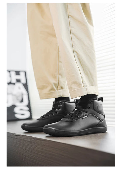 New Winter Booties Outdoor Waterproof Barefoot Boots For Men Ankle Boots Plush Warm Snow Shoes Non-slip Casual Sneakers Big Size