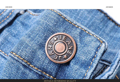 2025 New Light Blue Men's Comfort Soft Jeans Fashion Straight Business Pants Cotton Soft Casual Stretch Denim Trousers 28-40