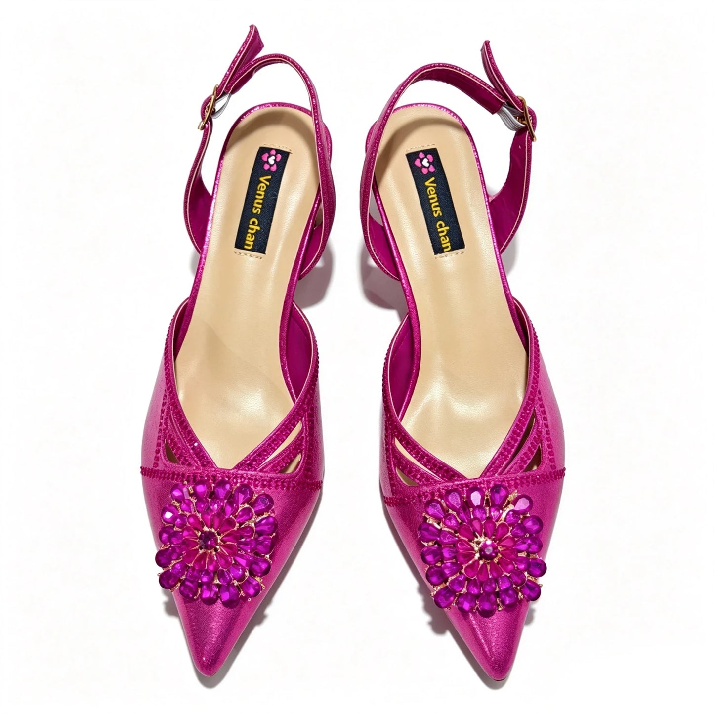 Shiny Red Color Shoes and Bag Elegant Handbags and Medium Heel Shoes Beautiful Handmade Shoes for Wedding Party