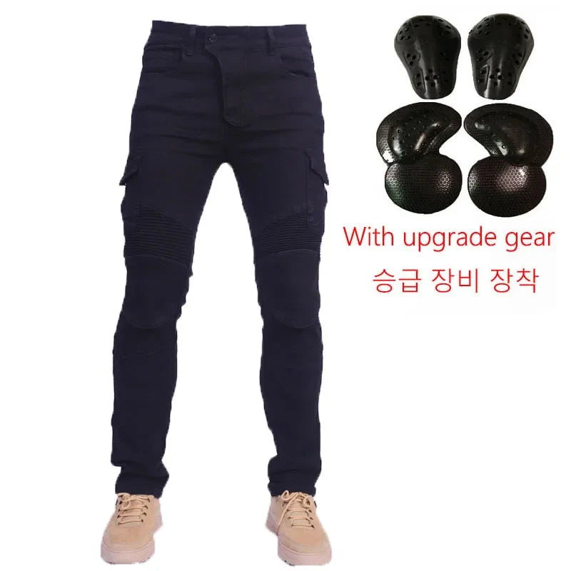 Motorcycle Jeans Pantalones Motocicleta Hombre Featherbed Jeans Standard Version Car Ride Trousers Pant Summer Riding