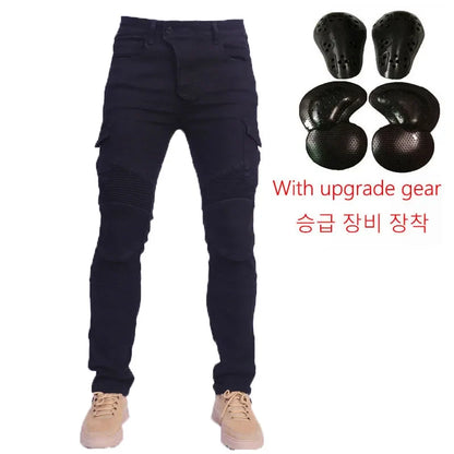 Motorcycle Jeans Pantalones Motocicleta Hombre Featherbed Jeans Standard Version Car Ride Trousers Pant Summer Riding