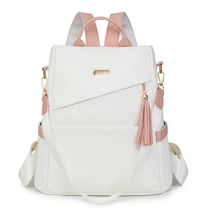 Women's fashion backpack large capacity lightweight Oxford cloth schoolbag leisure travel small backpack women