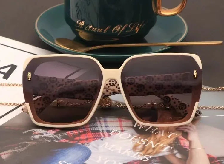 Fashion Polarized Sunglasses Internet Celebrity Sunglasses 2025 New Ins Spice Girl Style Premium Women's Sunglasses